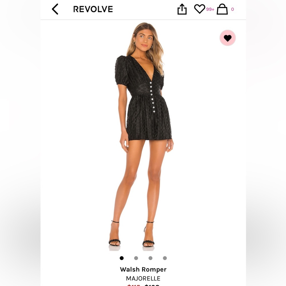 Majorelle x Revolve romper size medium